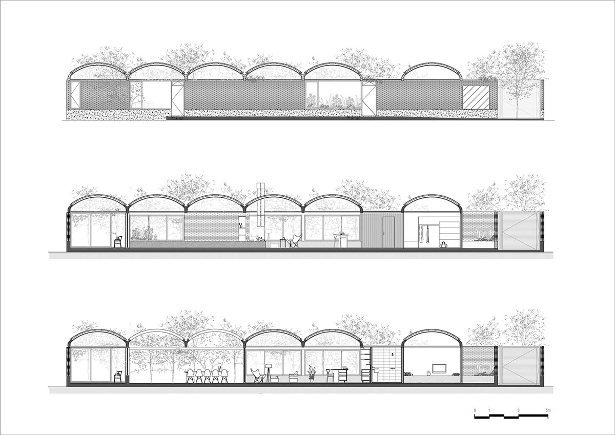 BAAG's Rodney House features light vaults that form living units in Buenos Aires, Argentina