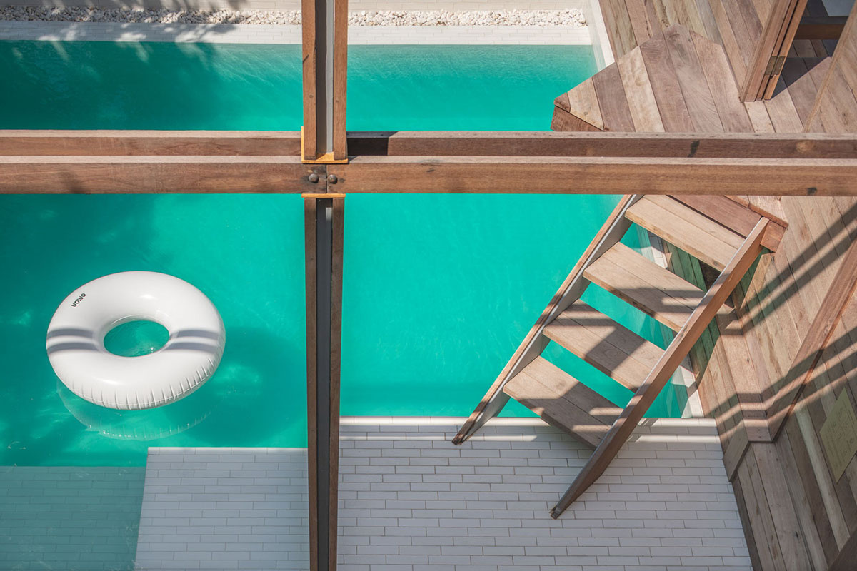 onion designs hotel and restaurant with handmade orange bricks in Thailand