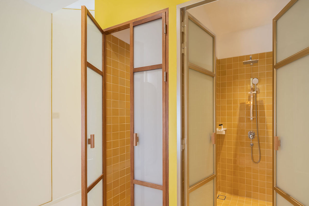 onion designs hotel and restaurant with handmade orange bricks in Thailand