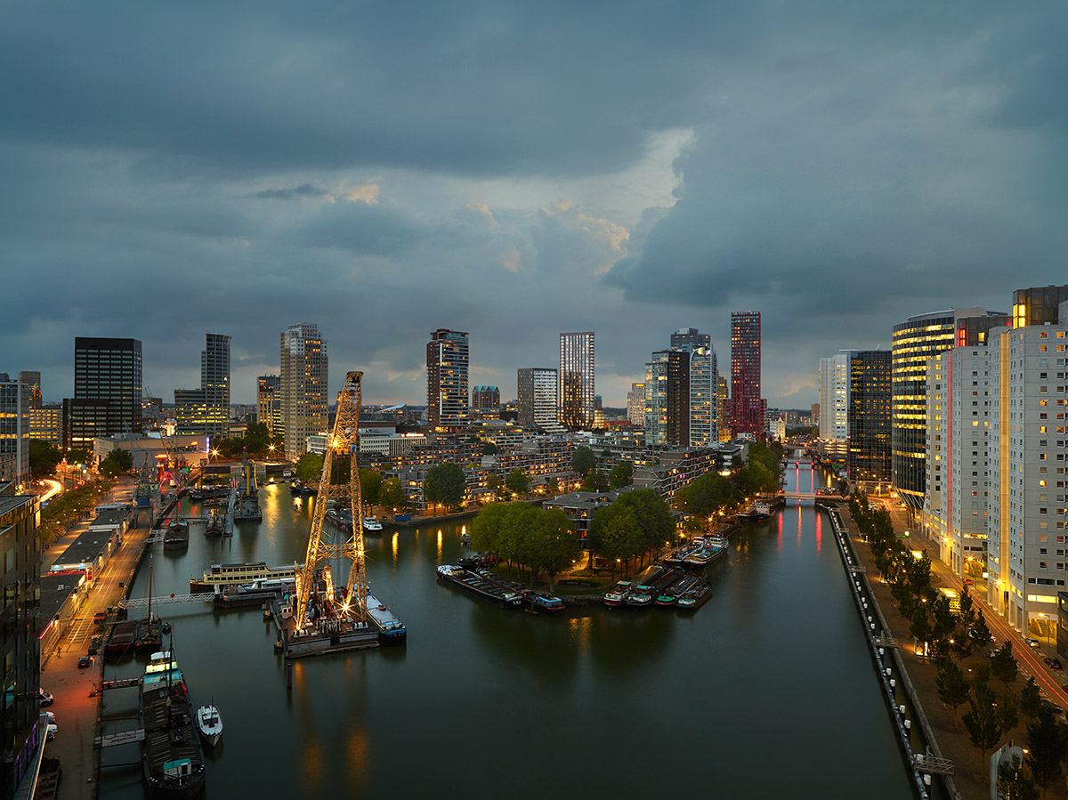 Barcode Architects unveils plans for the first triangular residential tower in Rotterdam