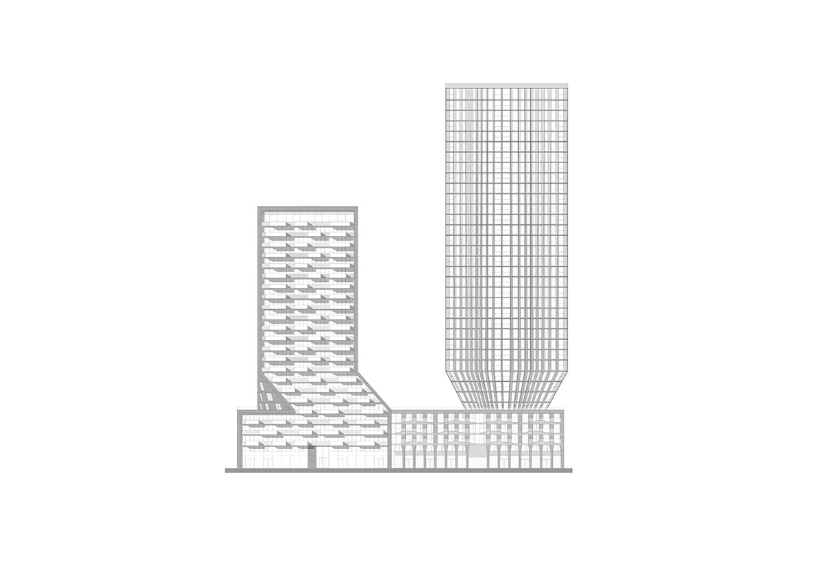 Barcode Architects completes CasaNova high-rise tower with sculptural façade in Rotterdam 