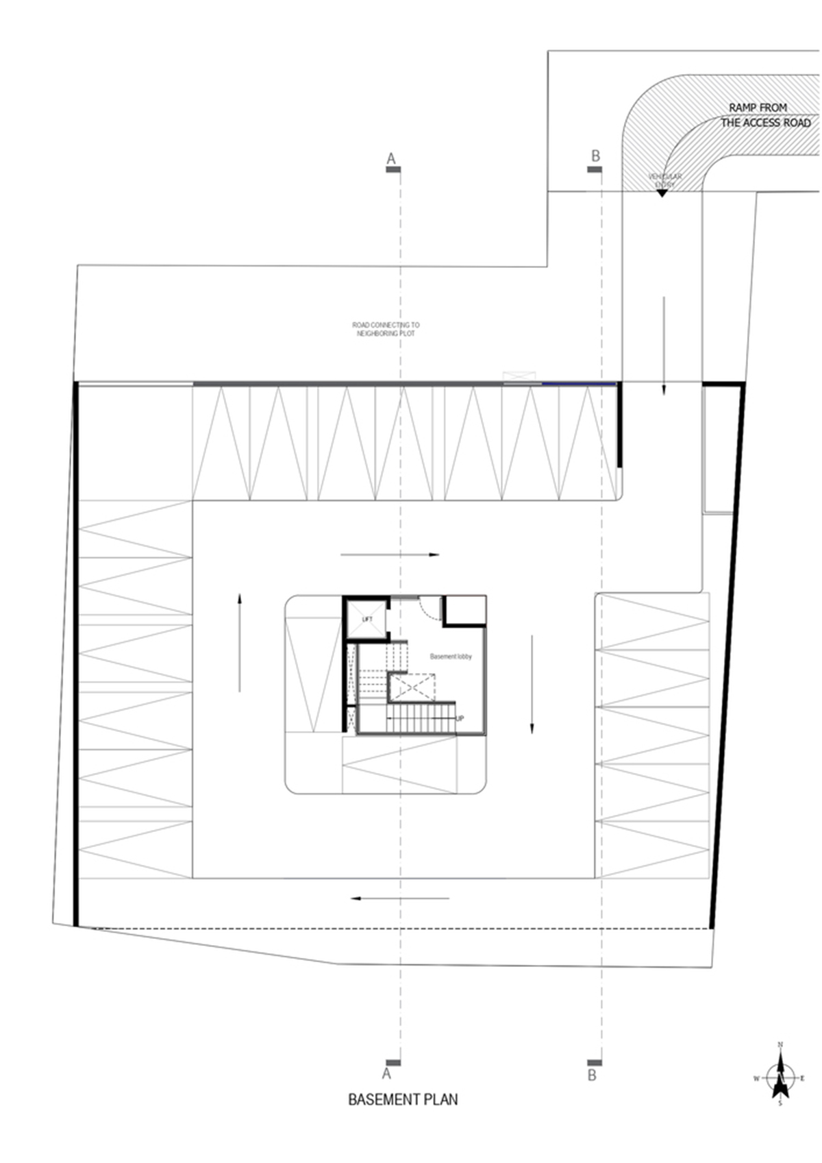 Fluid balconies for this housing help plants to grow comfortably designed by The Purple Ink Studio