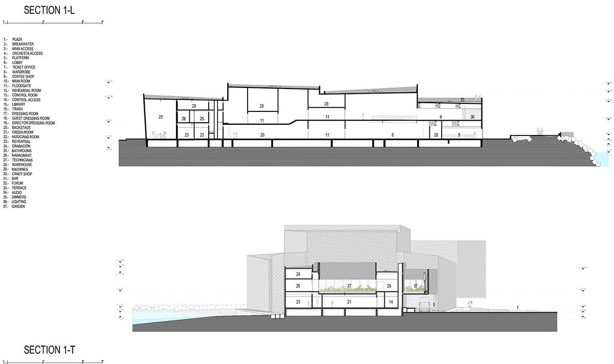 Rojkind Arquitectos completes concert hall with mega concrete volumes in the coastline of Mexico