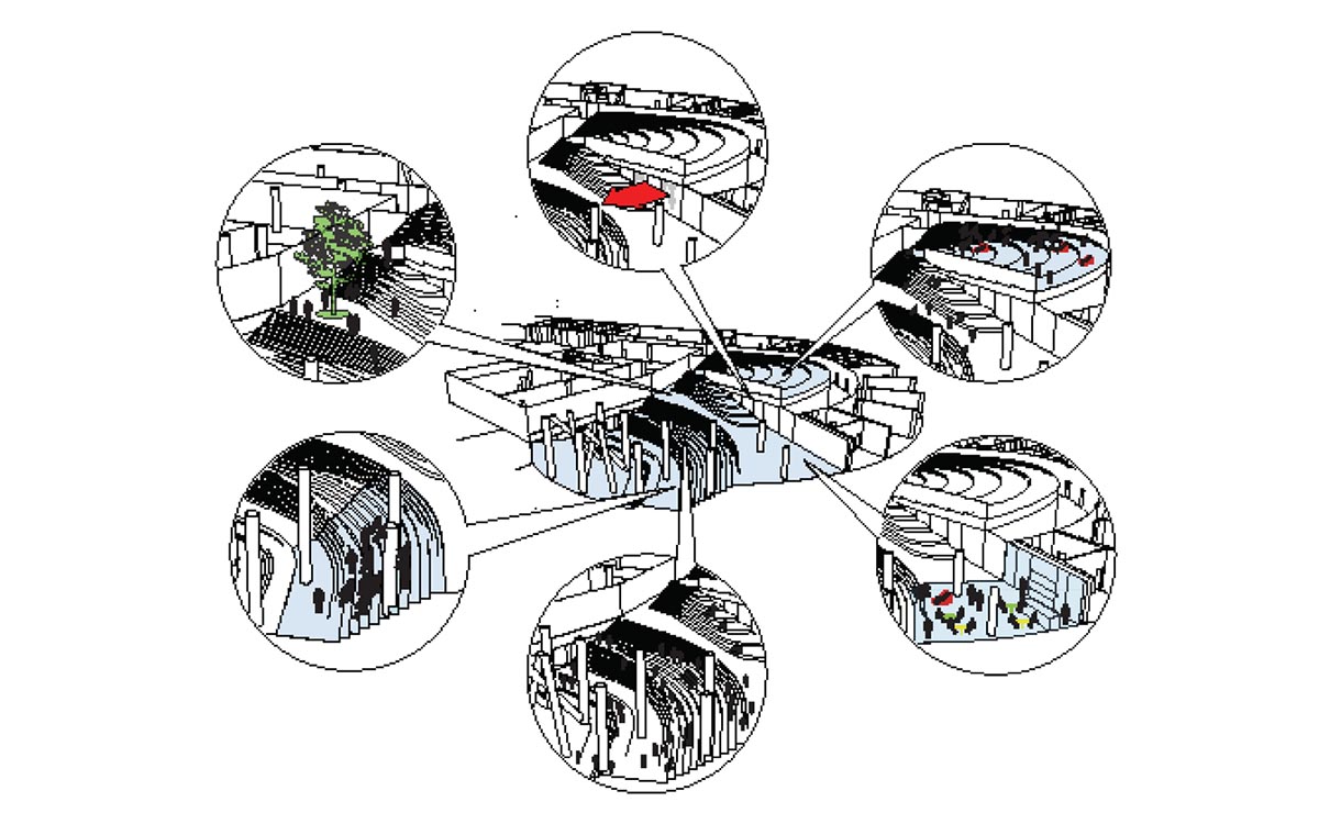 BIG's vortex-shaped education center combines three schools under one roof on the Faroe Islands