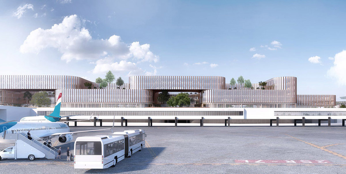 BIG selected to design first phase of Luxembourg's Airport City with interlaced volumes
