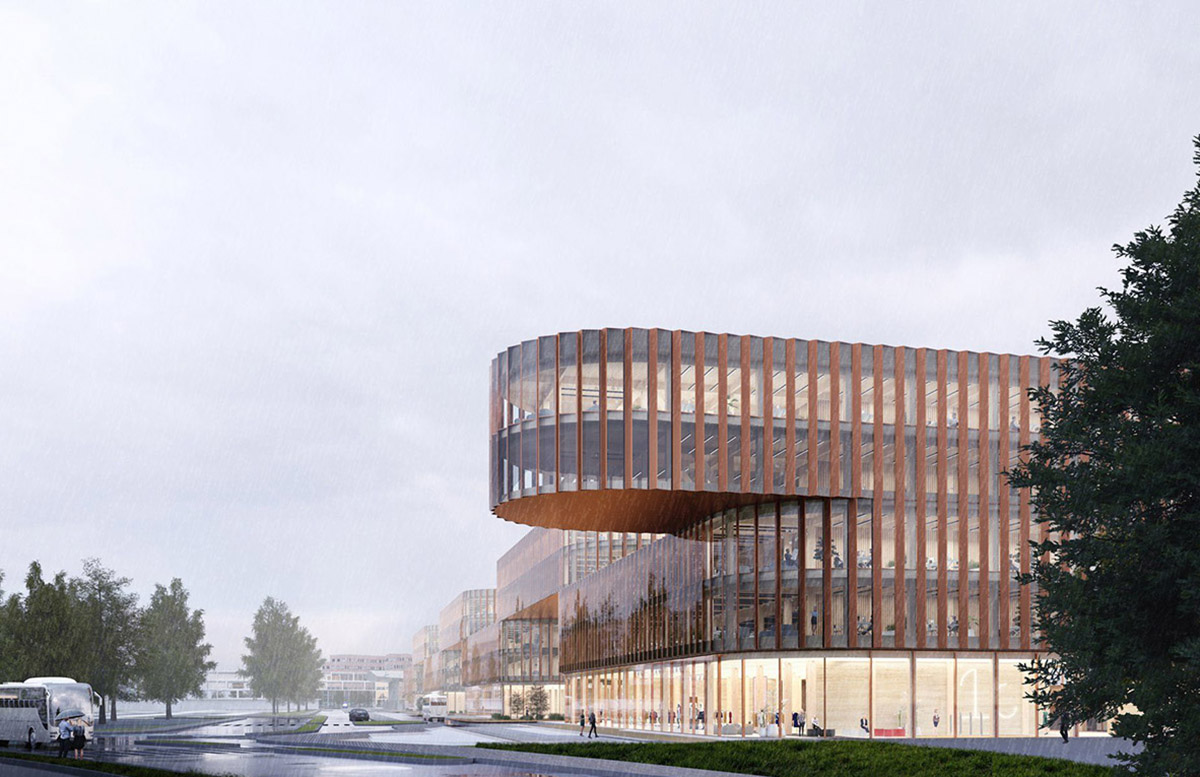 BIG selected to design first phase of Luxembourg's Airport City with interlaced volumes