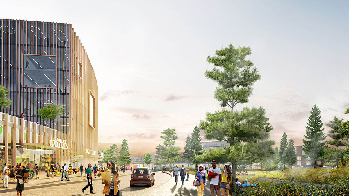 BIG releases design for New Ballpark at Oakland’s Howard Terminal with green rooftop park