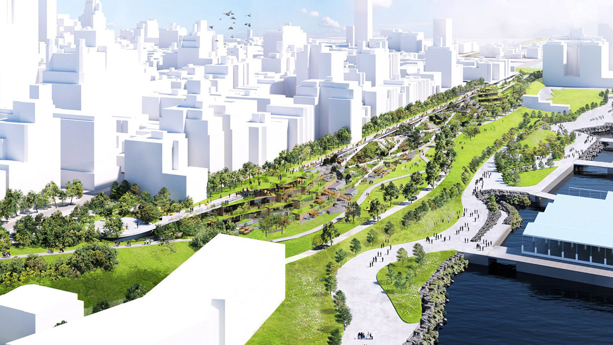 BIG transforms Brooklyn's historic highway into a greenery parkland