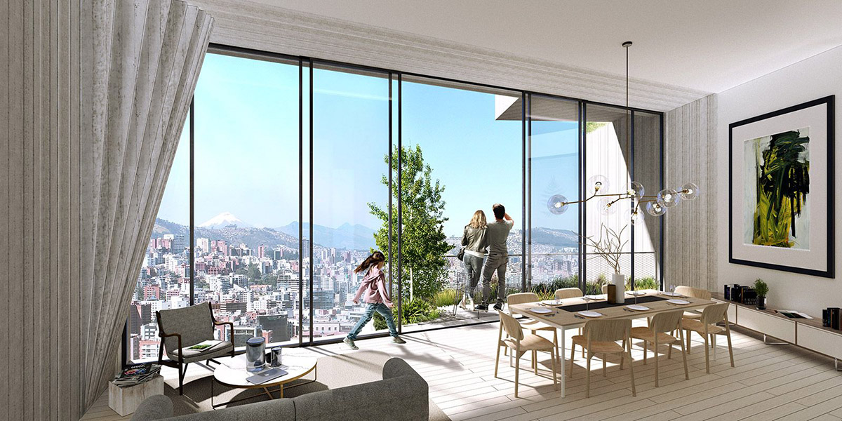 BIG's new residential tower in Ecuador will feature rotated concrete boxes to offer sweeping views