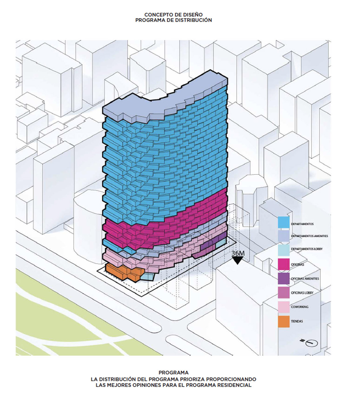BIG's new residential tower in Ecuador will feature rotated concrete boxes to offer sweeping views