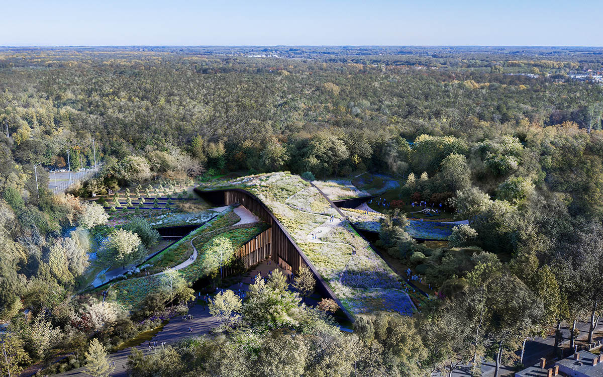 BIG wraps Hungarian Natural History Museum with overlapping landscaped ribbons