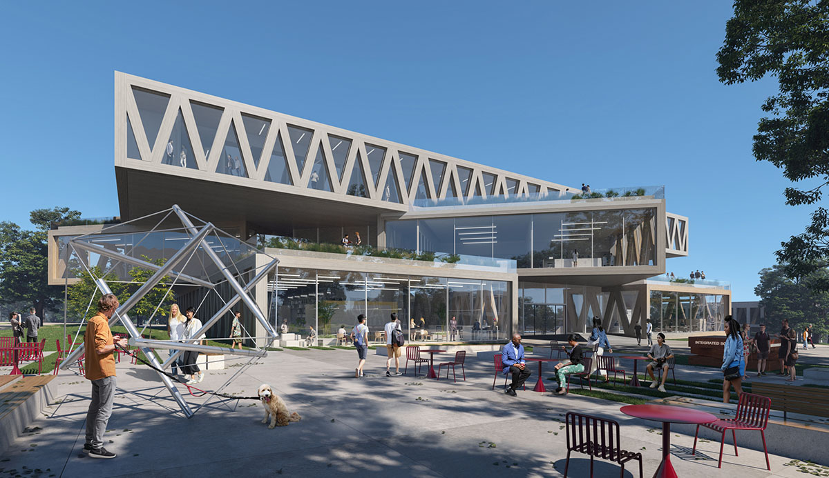 BIG breaks ground on jenga-like Robert Day Sciences Center at California's Claremont McKenna College