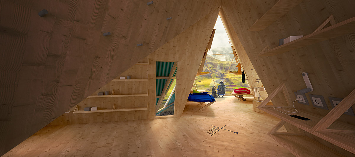 Utopia Arkitekter designs moveable trekking cabin resisting harsh weather conditions