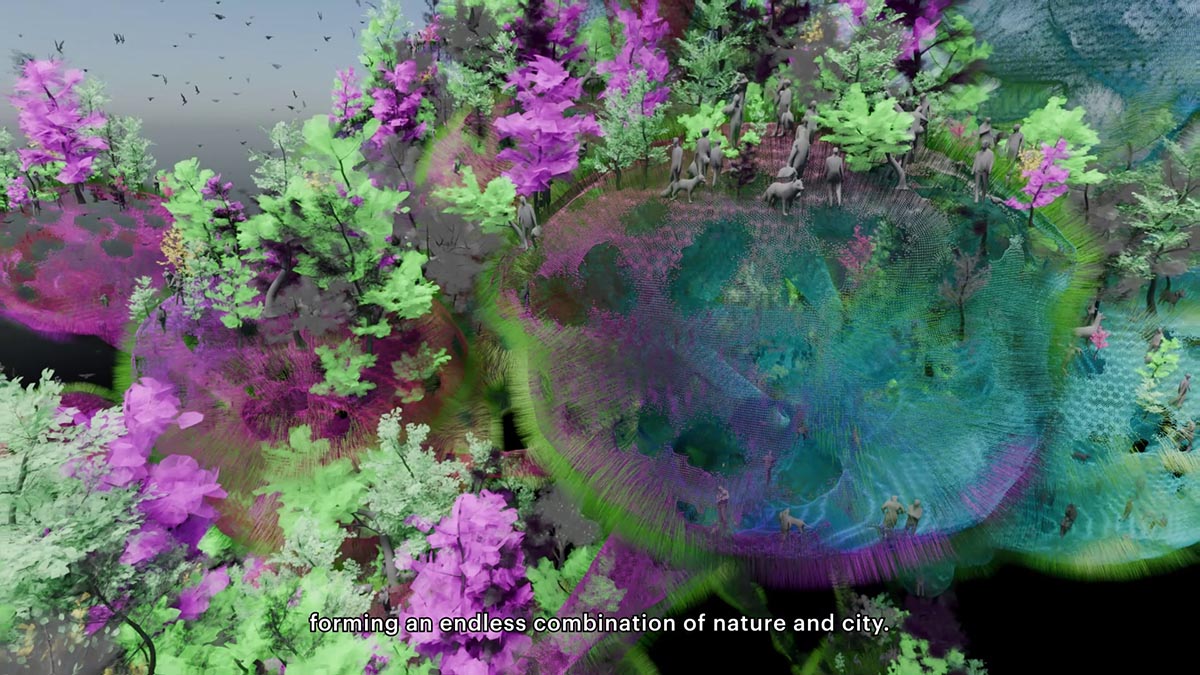 The Why Factory and Federico D&iacute;az install sponge-like installation, imagining architecture as nature