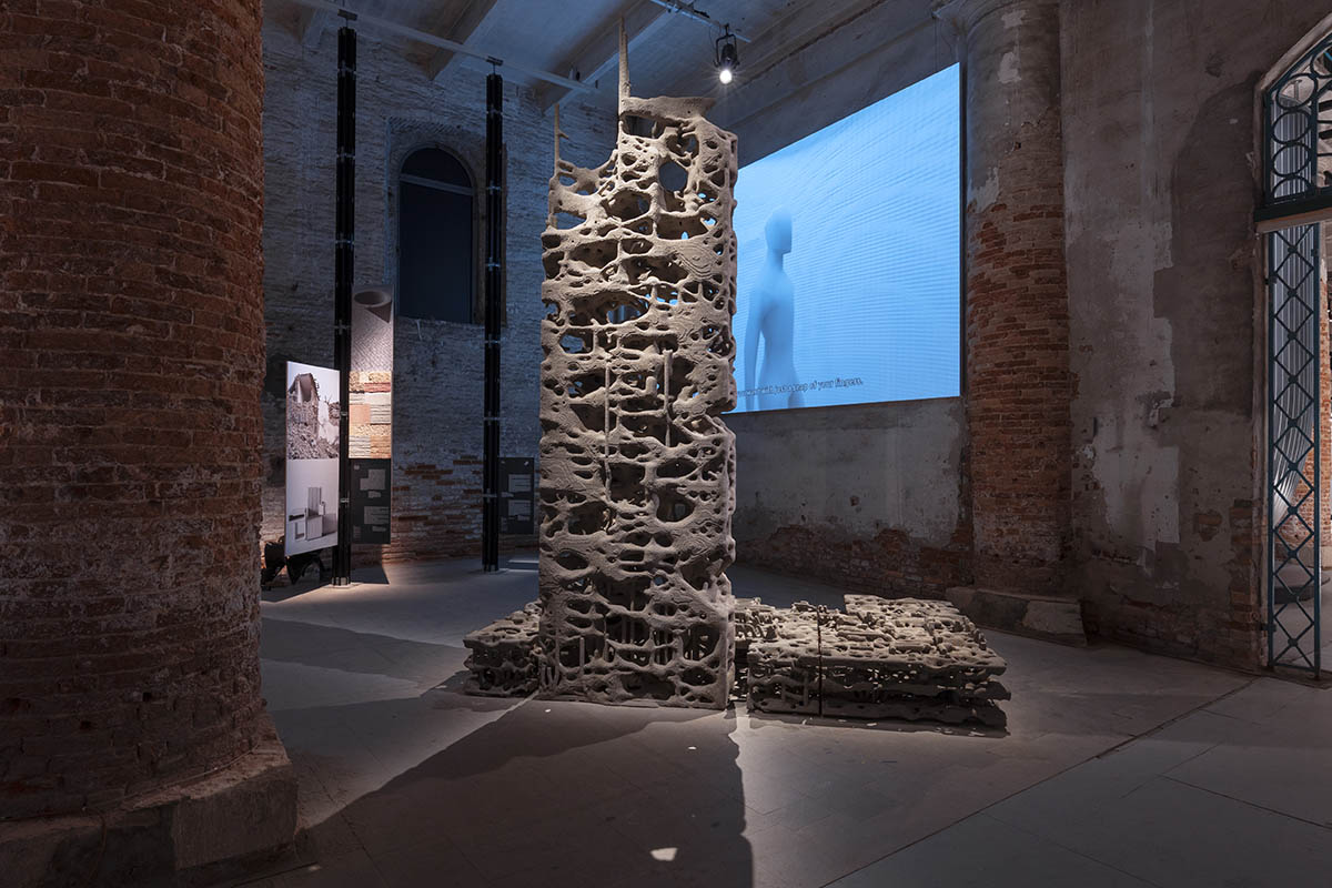 worldarchitecture.org - WA Contents - The Why Factory and Federico Díaz install sponge-like installation, imagining architecture as nature