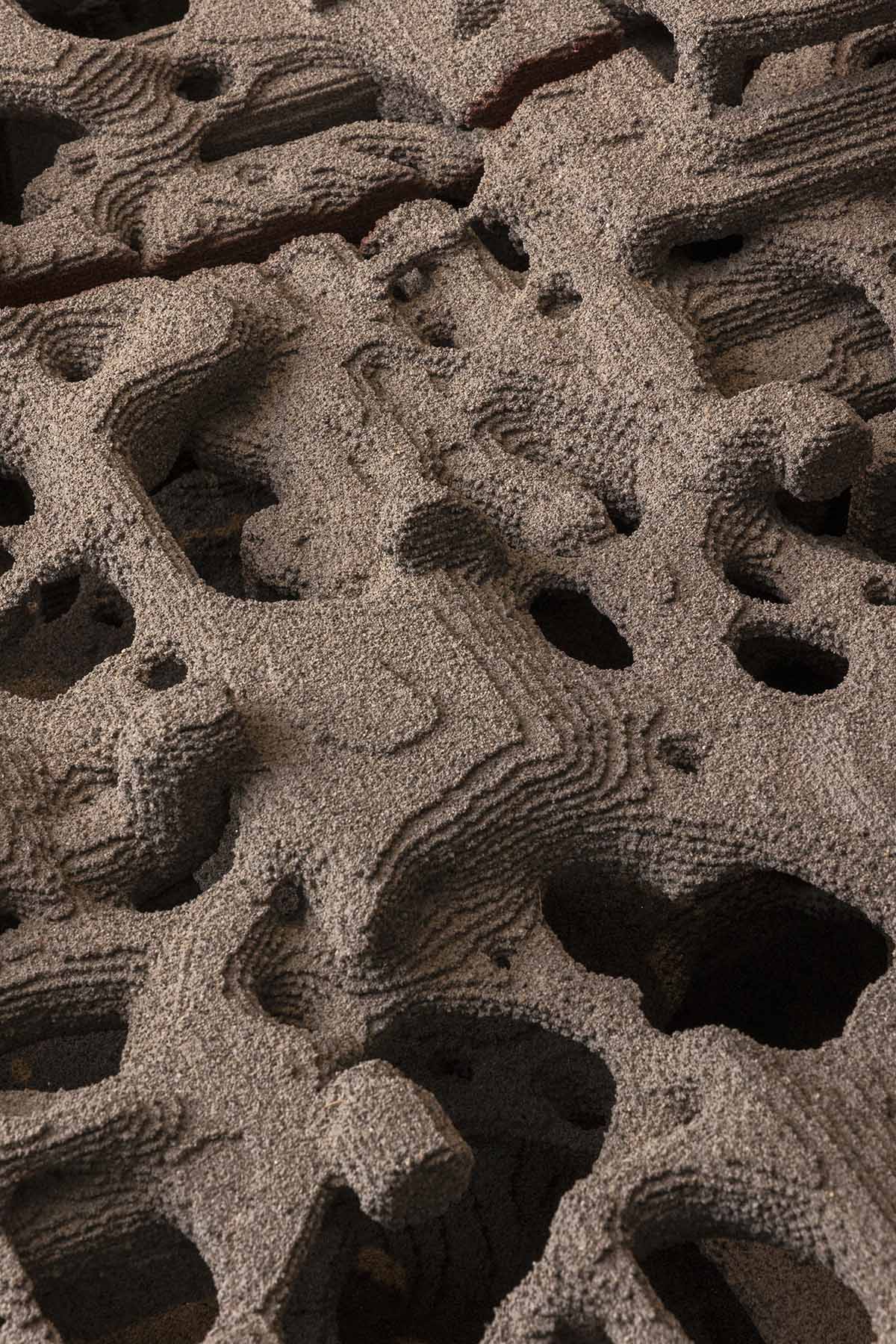 The Why Factory and Federico D&iacute;az install sponge-like installation, imagining architecture as nature