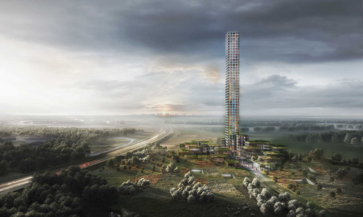 Western Europe's tallest tower by Dorte Mandrup Arkitekter will be built in rural Danish town
