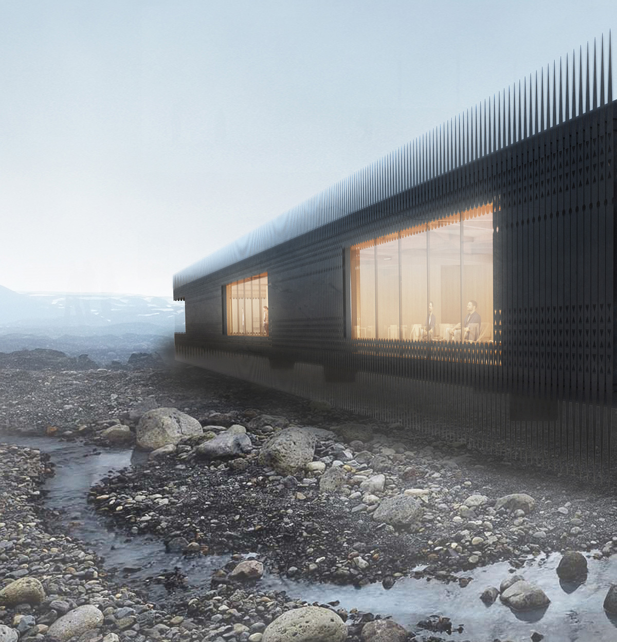The Iceland Black Lava Fields Visitor Center competition winners announced