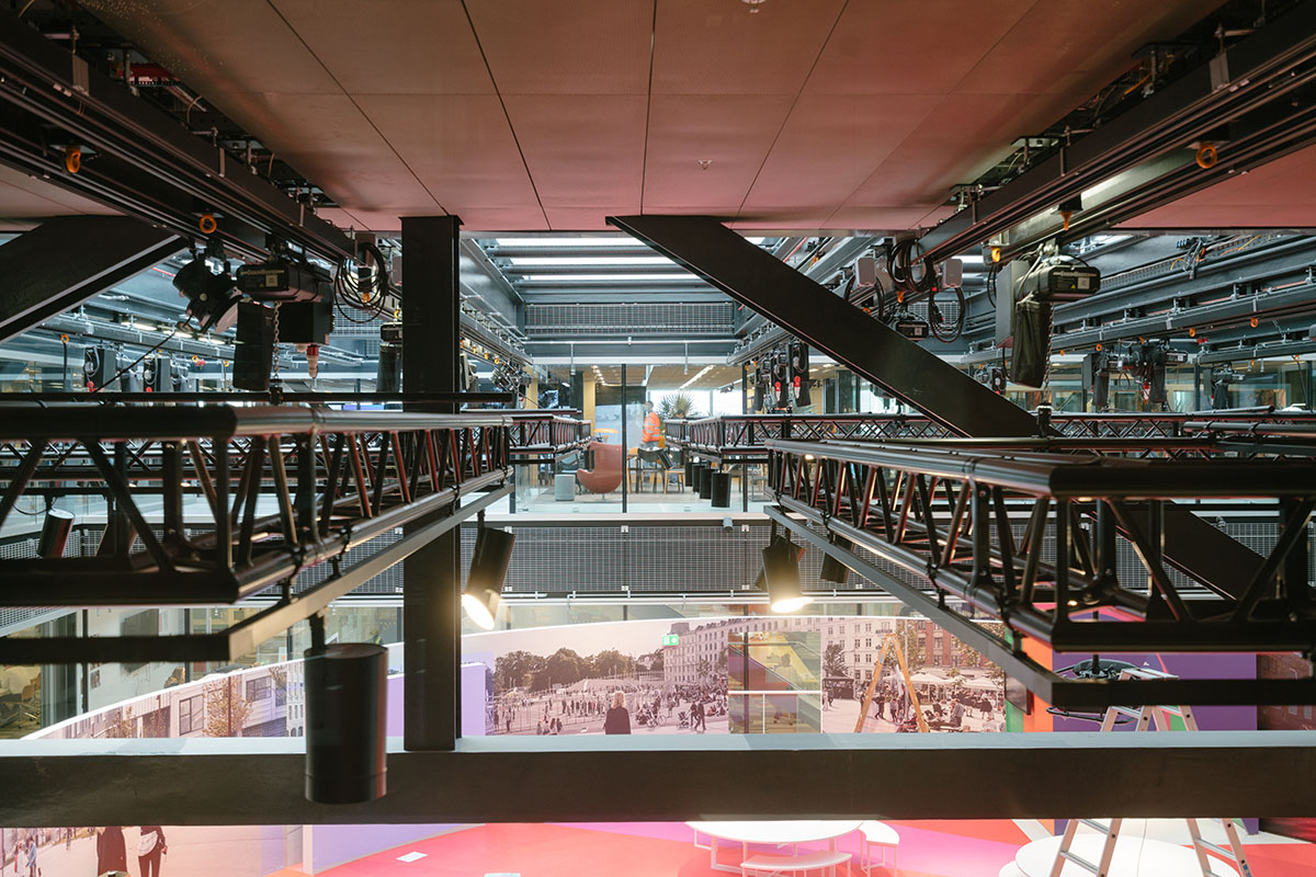 OMA's new cultural hub featuring a stack of green boxes opens in Copenhagen