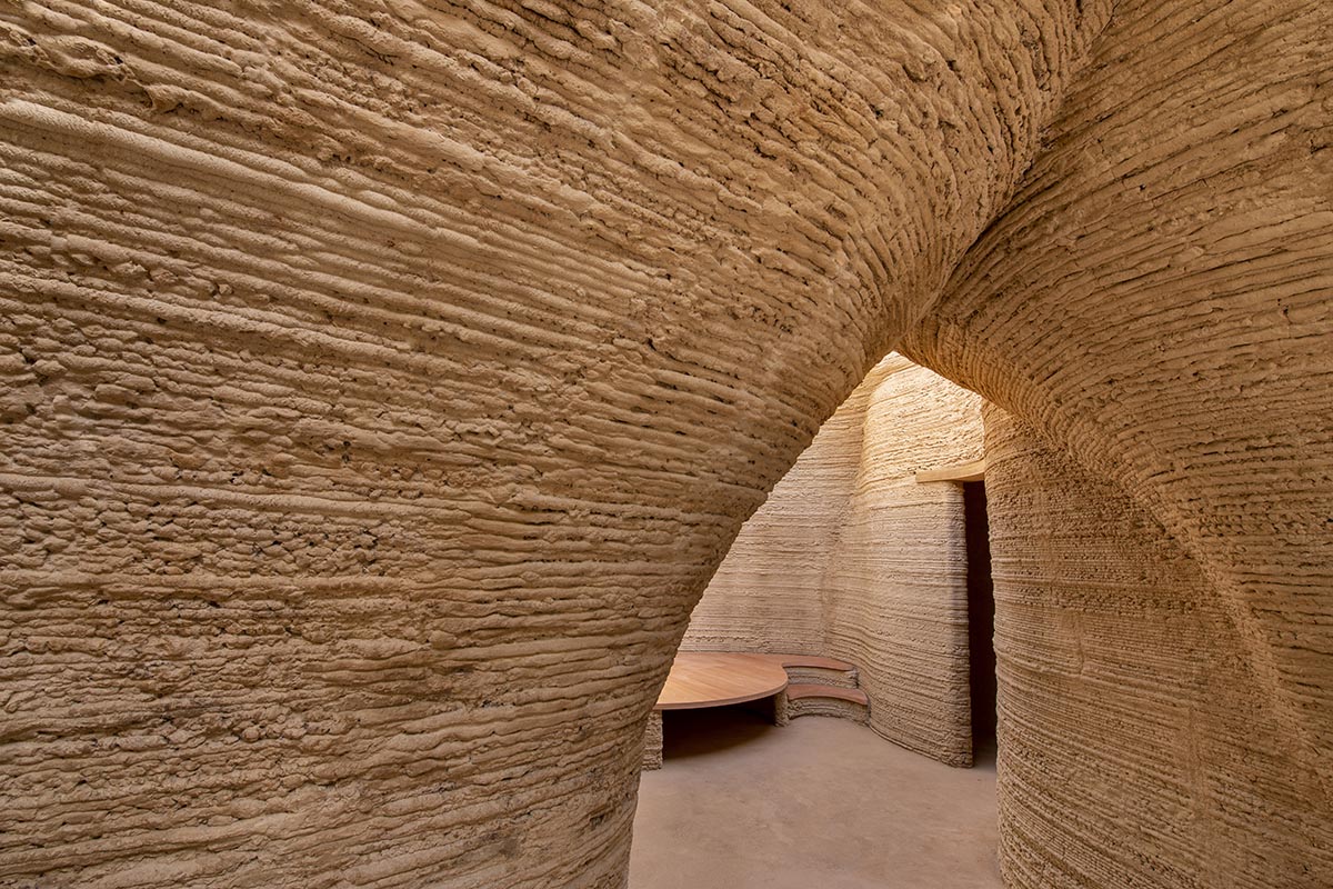Mario Cucinella Architects and WASP built world's first 3D printed house made of local raw earth