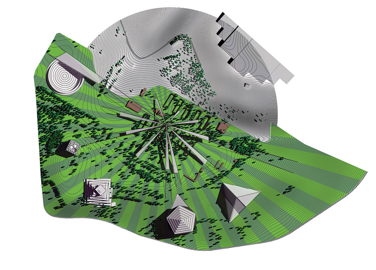 Building Office unveils proposal with scattered buildings for Bandırma Park Competition