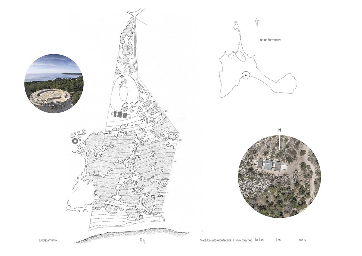 Mari&agrave; Castell&oacute; Architecture combines family program in three monolithic volumes on Formentera island