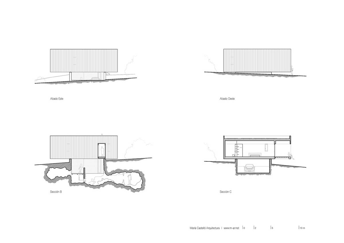 Mari&agrave; Castell&oacute; Architecture combines family program in three monolithic volumes on Formentera island