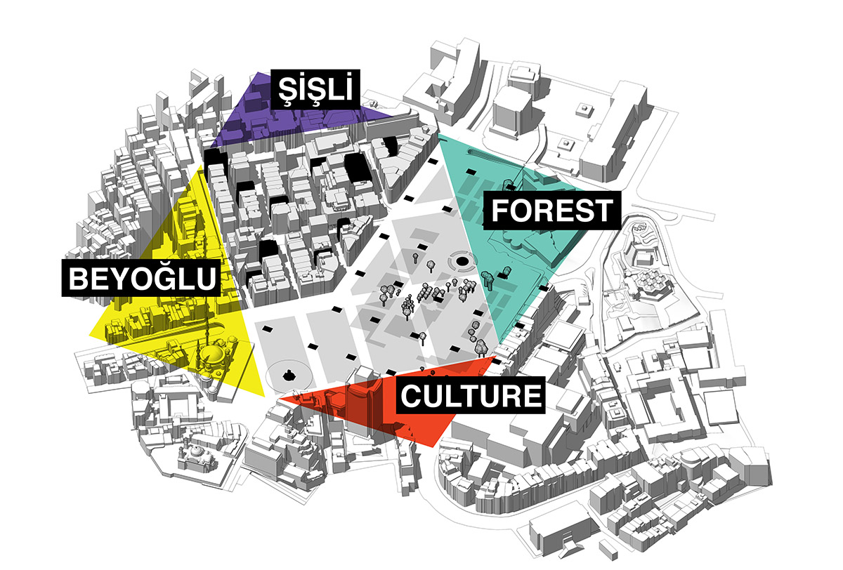 Building Office releases its proposal for Taksim Urban Design Competition in Istanbul