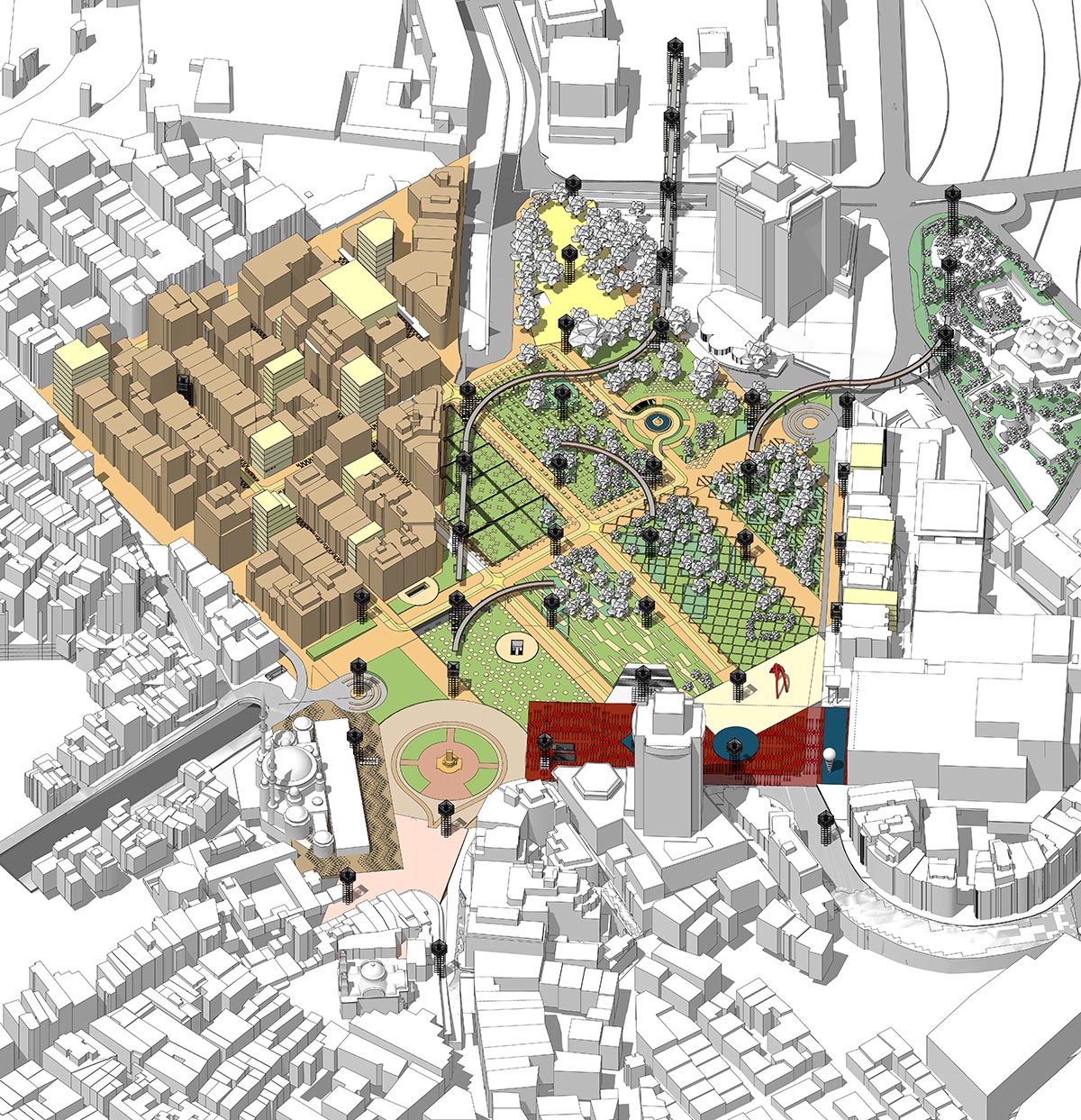 Building Office releases its proposal for Taksim Urban Design Competition in Istanbul