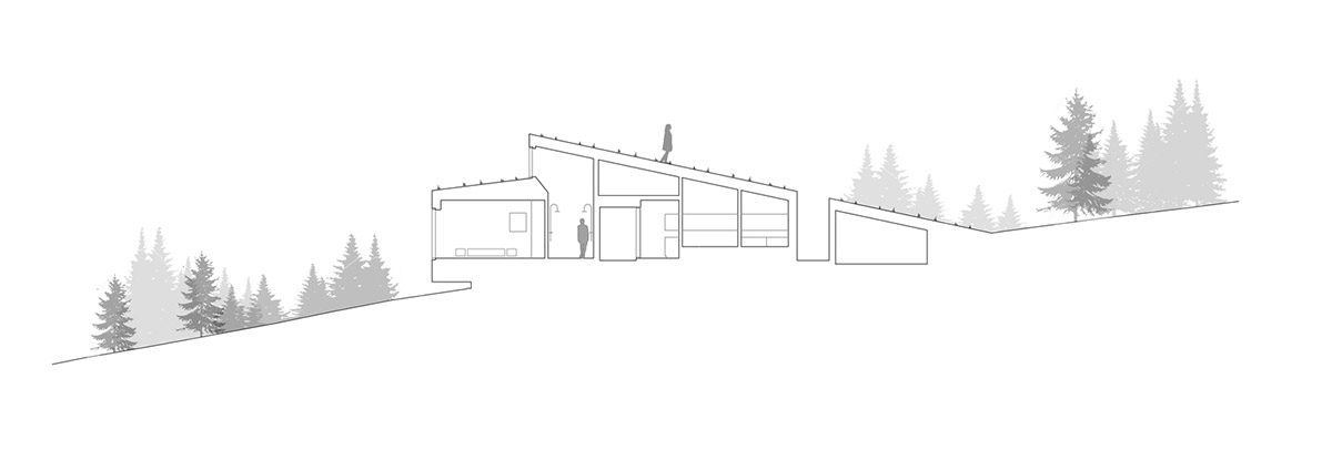 KRADS completes holiday home with inclined green roof towards the great Lake Þingvallavatn in Iceland