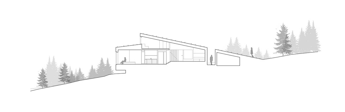 KRADS completes holiday home with inclined green roof towards the great Lake Þingvallavatn in Iceland