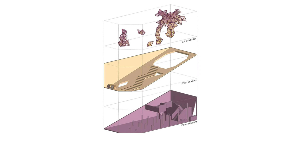 Towodesign creates geometric sculpture for Folding Garden in Shanghai