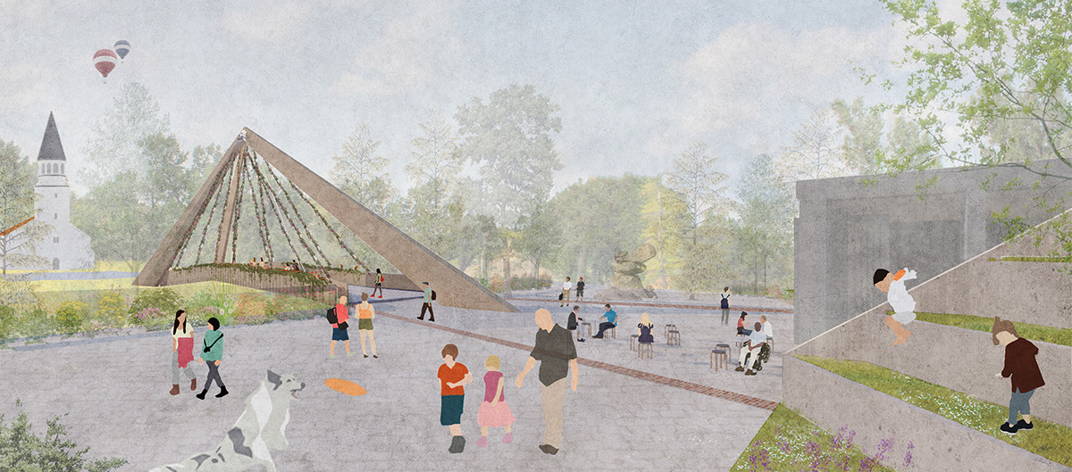 Architects propose sculptural footbridges in Latvia's Gauja National Park