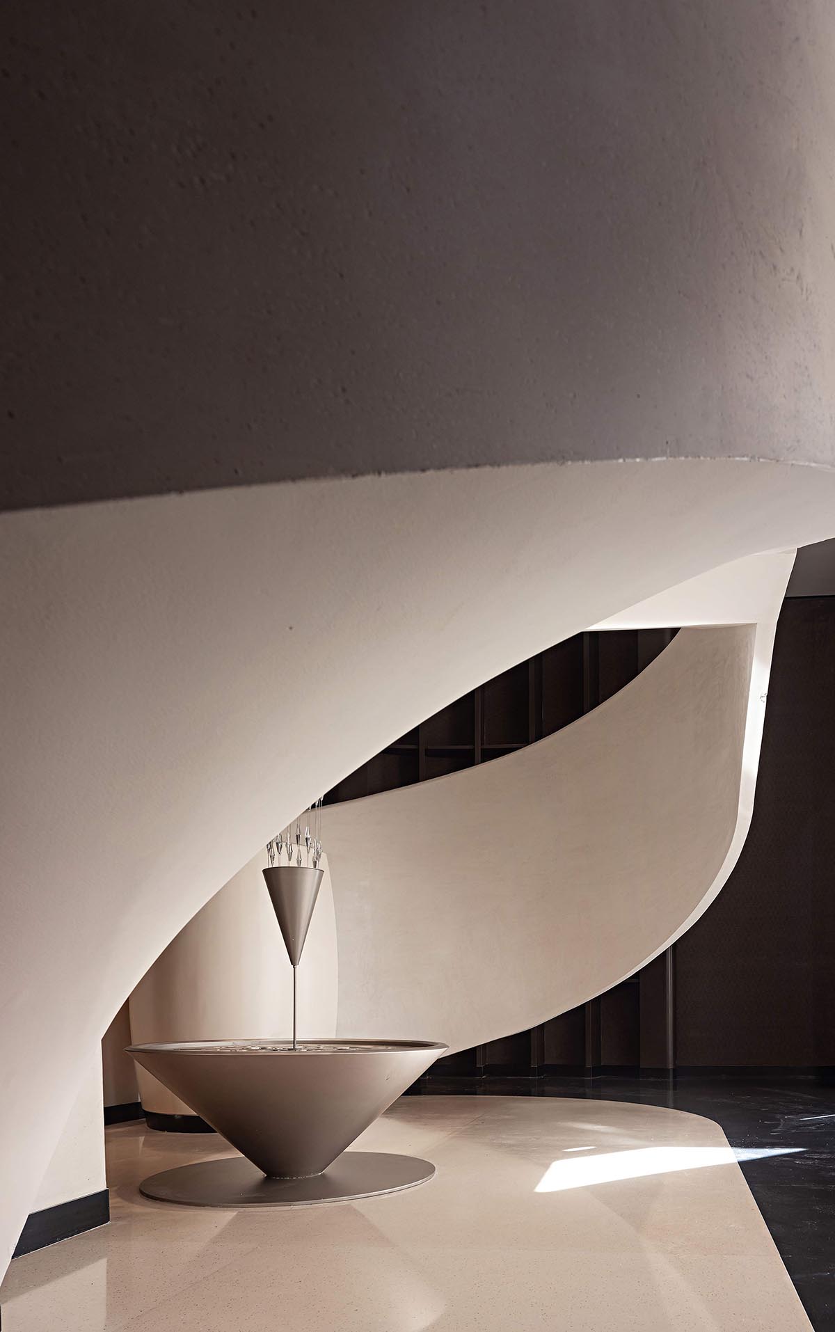 GBD Design creates interiors for clubhouse with fluid forms and dynamic sculptures in China