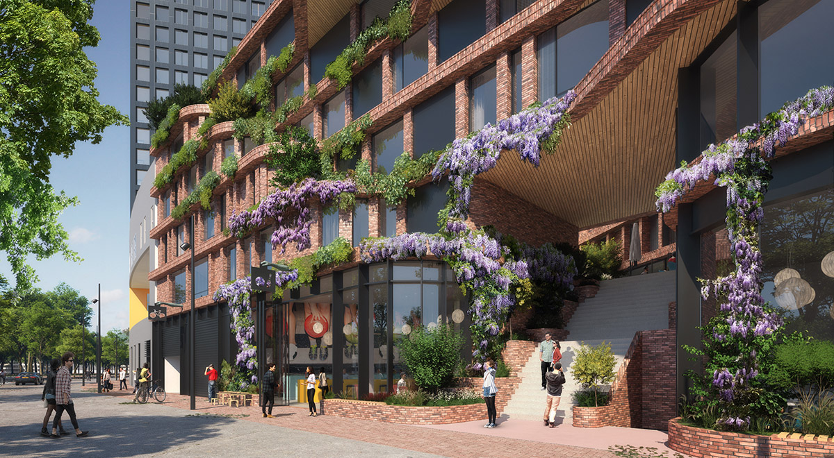 Mecanoo designs new sustainable and vibrant vertical neighbourhood in Amsterdam