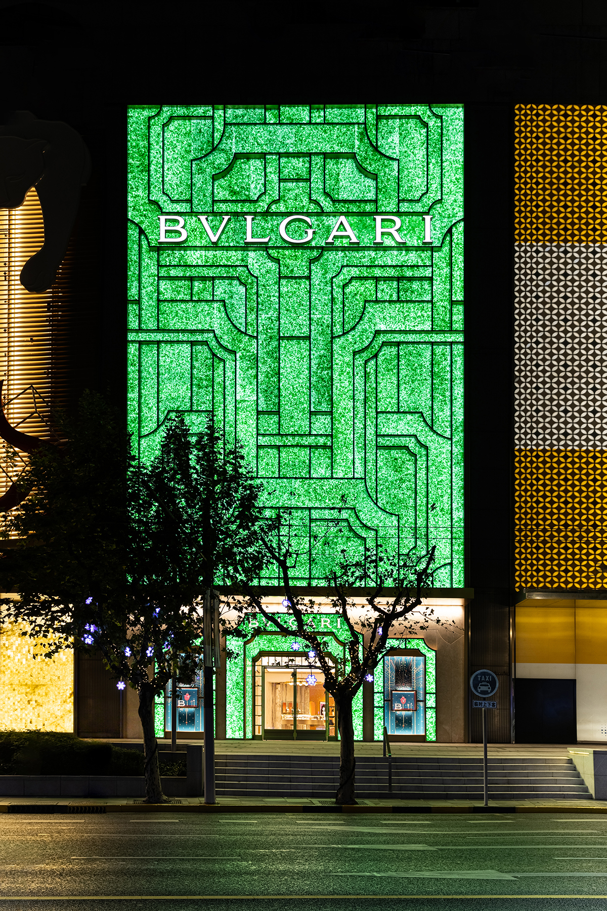 MVRDV designs jade-like façade made from champagne bottles for Bulgari  Shanghai flagship store