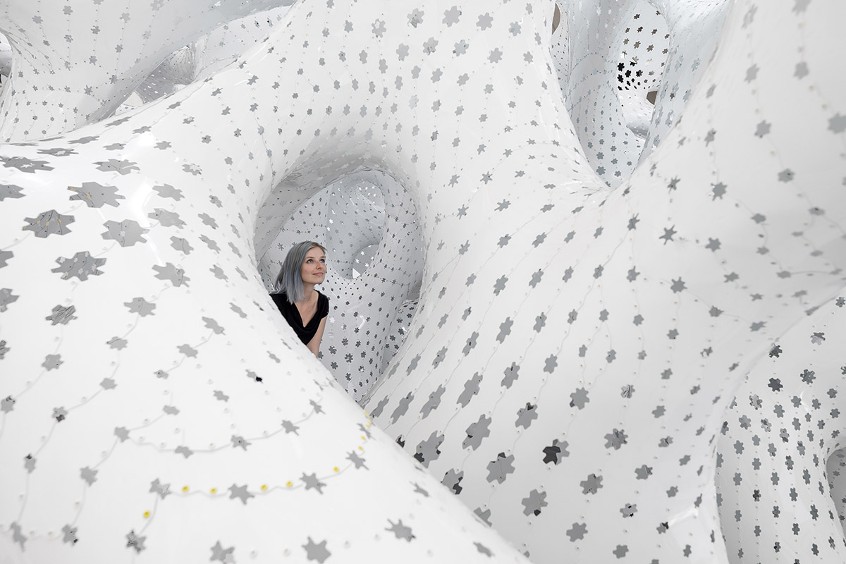 Marc Fornes created coral-like installation for Bruges Triennale themed as Liquid City