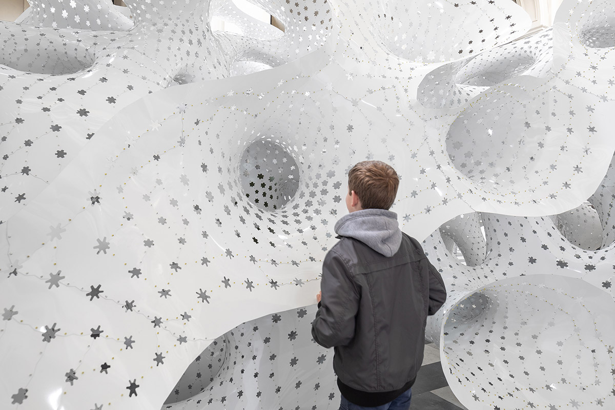 Marc Fornes created coral-like installation for Bruges Triennale themed as Liquid City