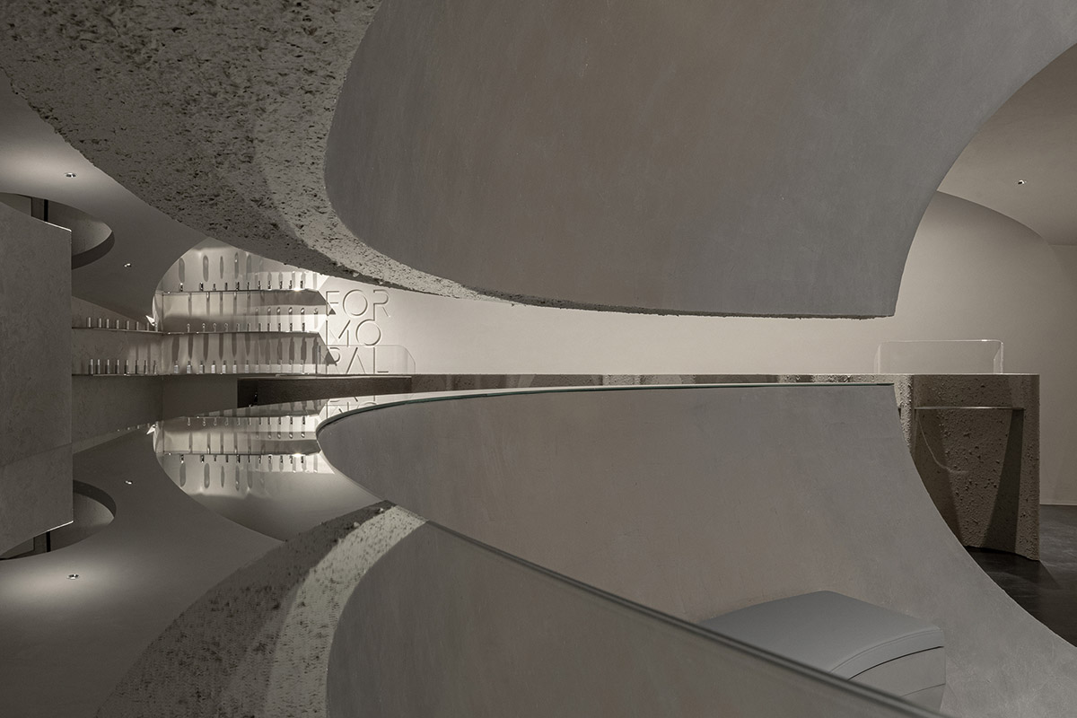 lialawlab completes retro-futuristic skincare centre in Hangzhou, China