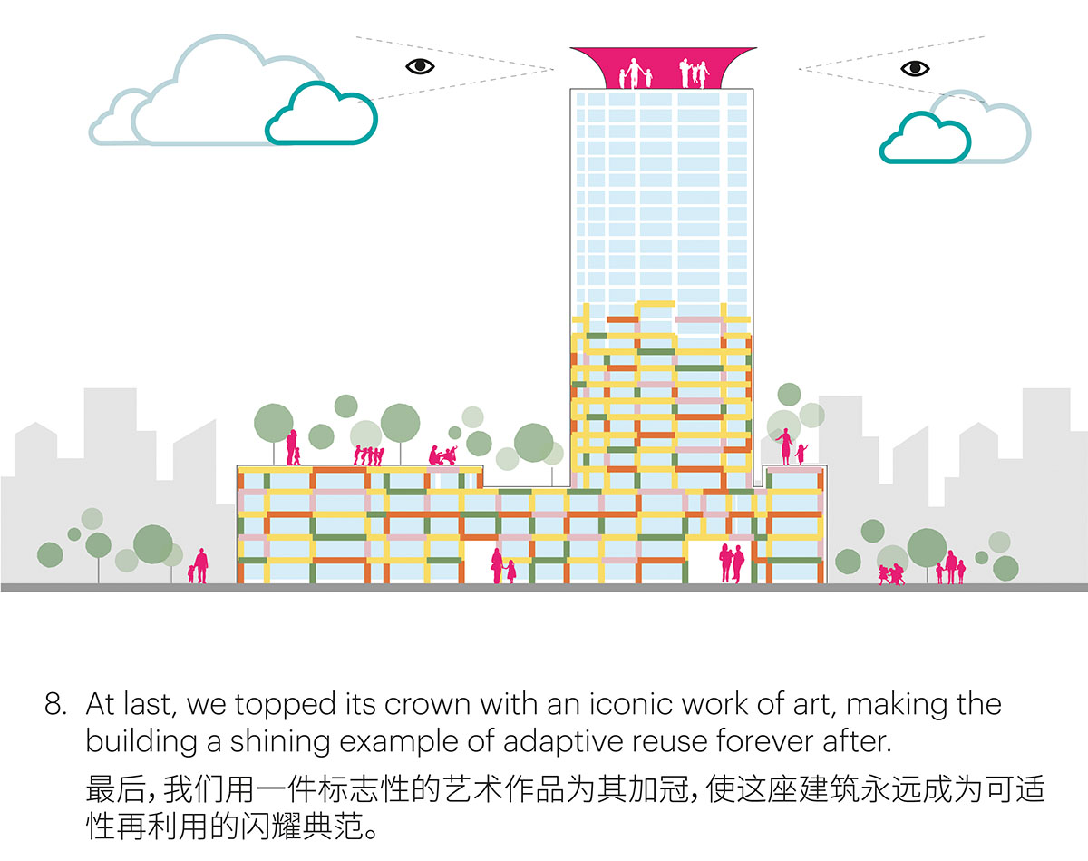 MVRDV transforms old mixed-use tower into a vibrant and colourful women and children’s centre