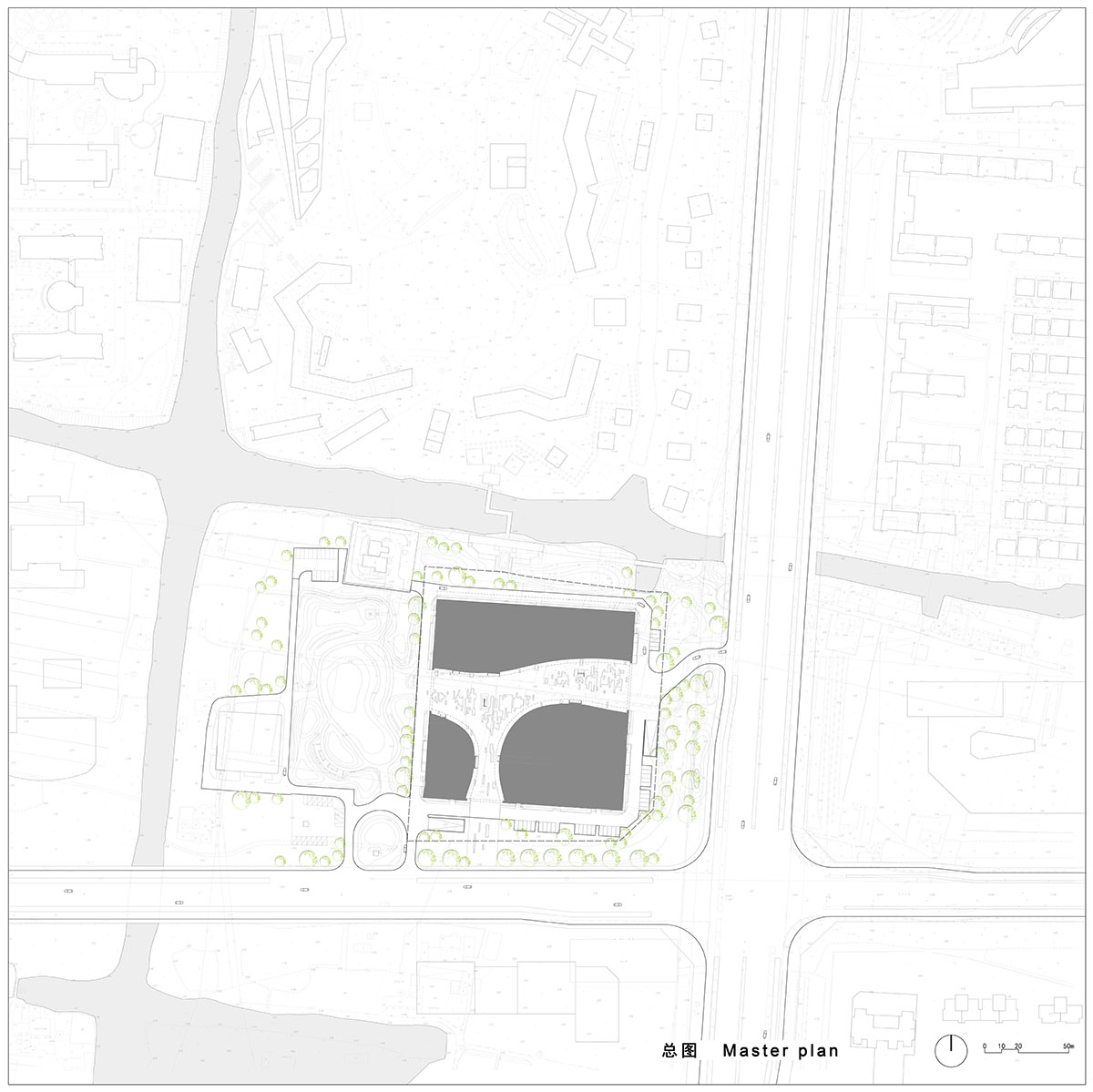 UAD creates a giant void at the center of Jiashan Museum and Library in Zhejiang, China