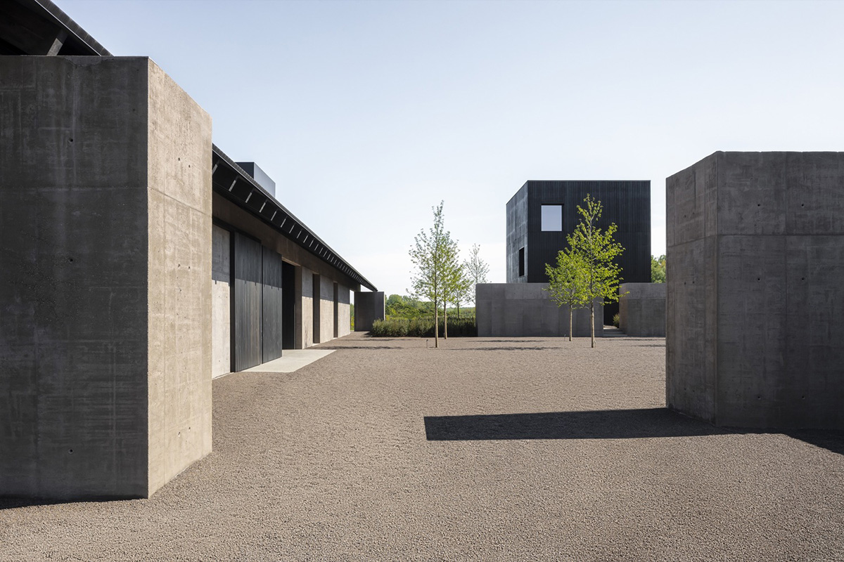 Vincent Van Duysen Architects' winery complex references to traditional Flemish farmhouse in Belgium