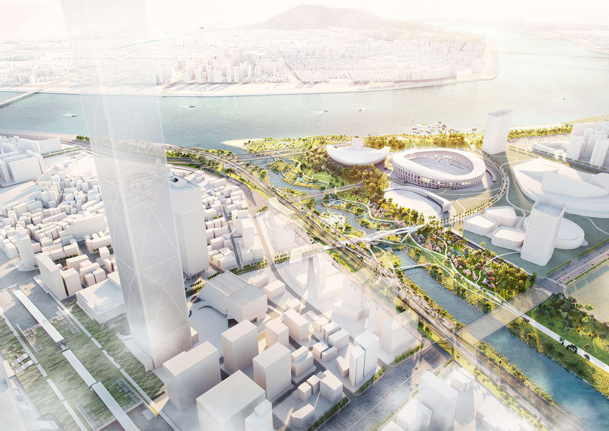 MVRDV wins competition to redevelop Seoul’s Tancheon Waterfront with 