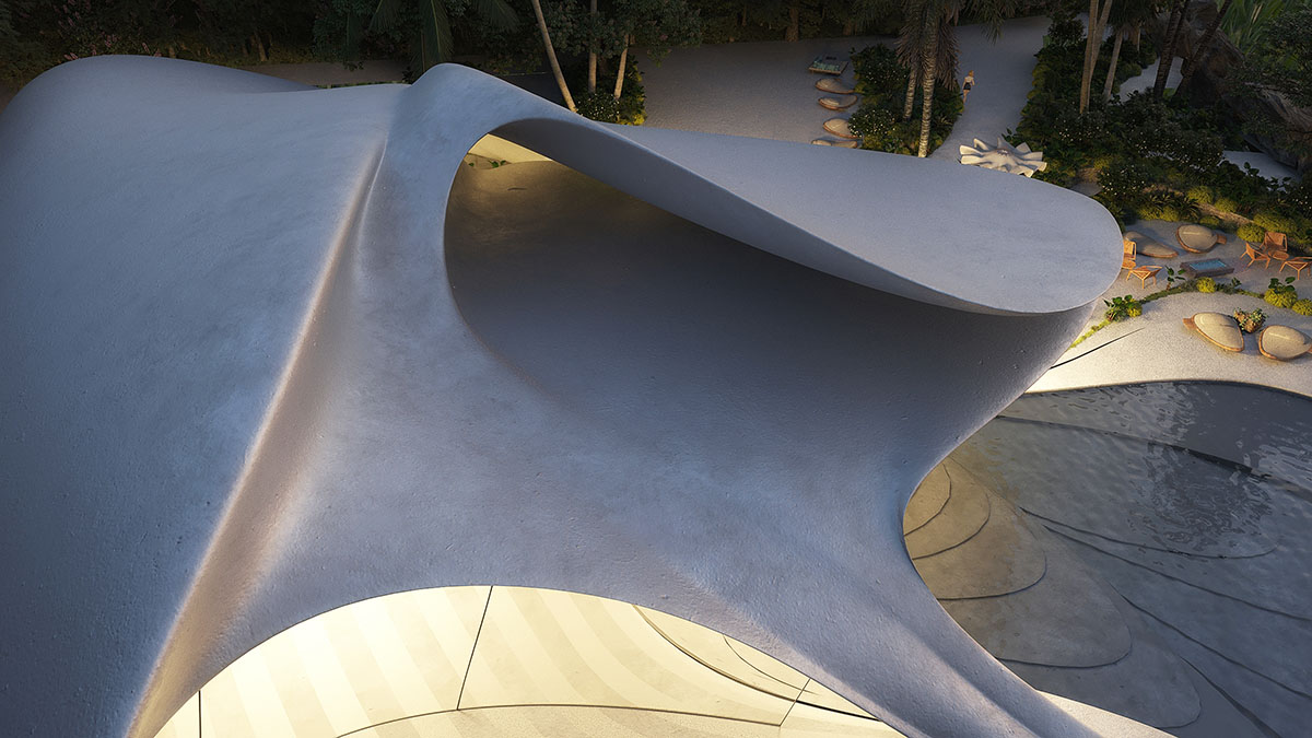 Mask Architects designs curvaceous luxury villa nestled in lush vegetation of Northern Sardinia