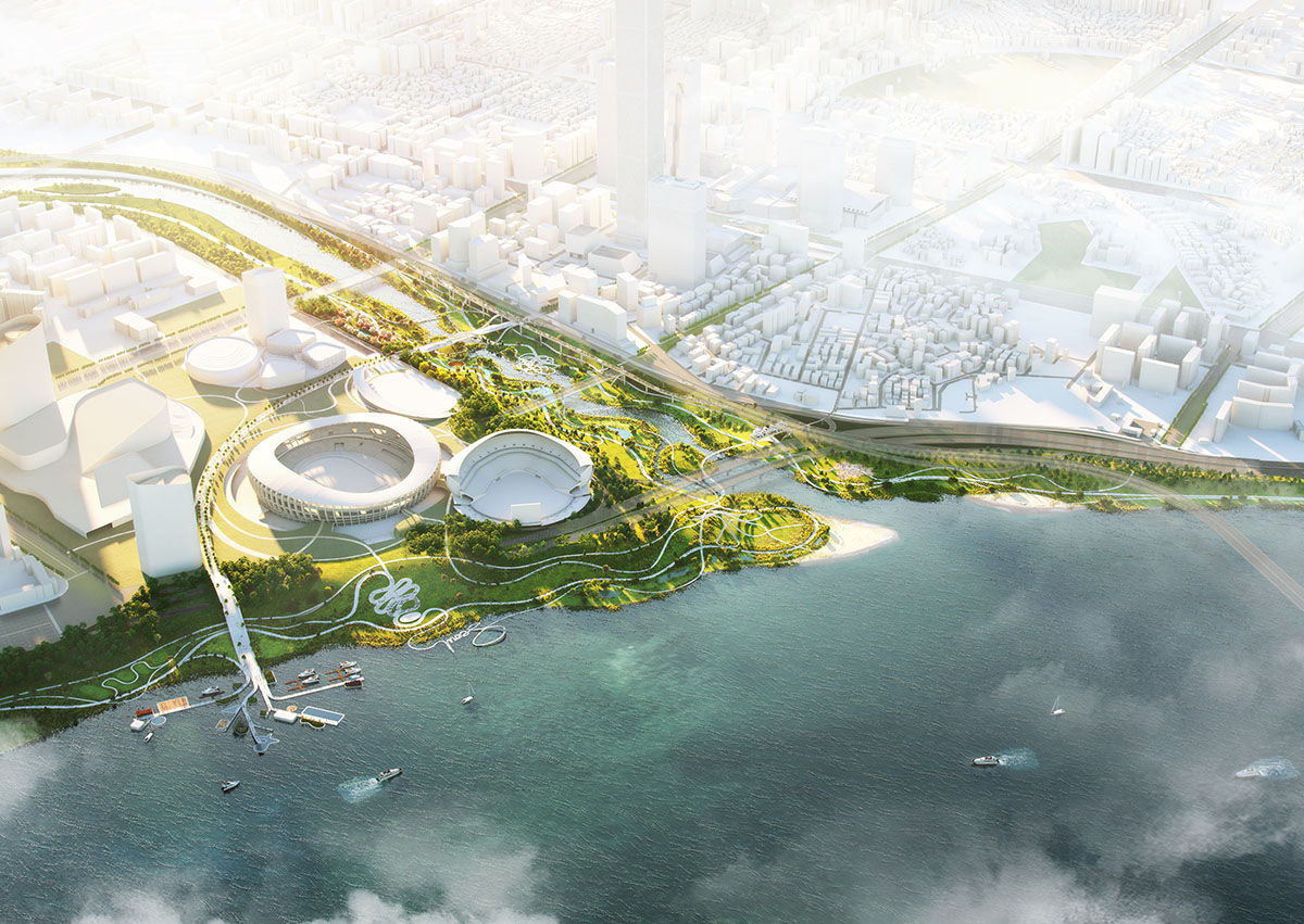 MVRDV wins competition to redevelop Seoul’s Tancheon Waterfront with 