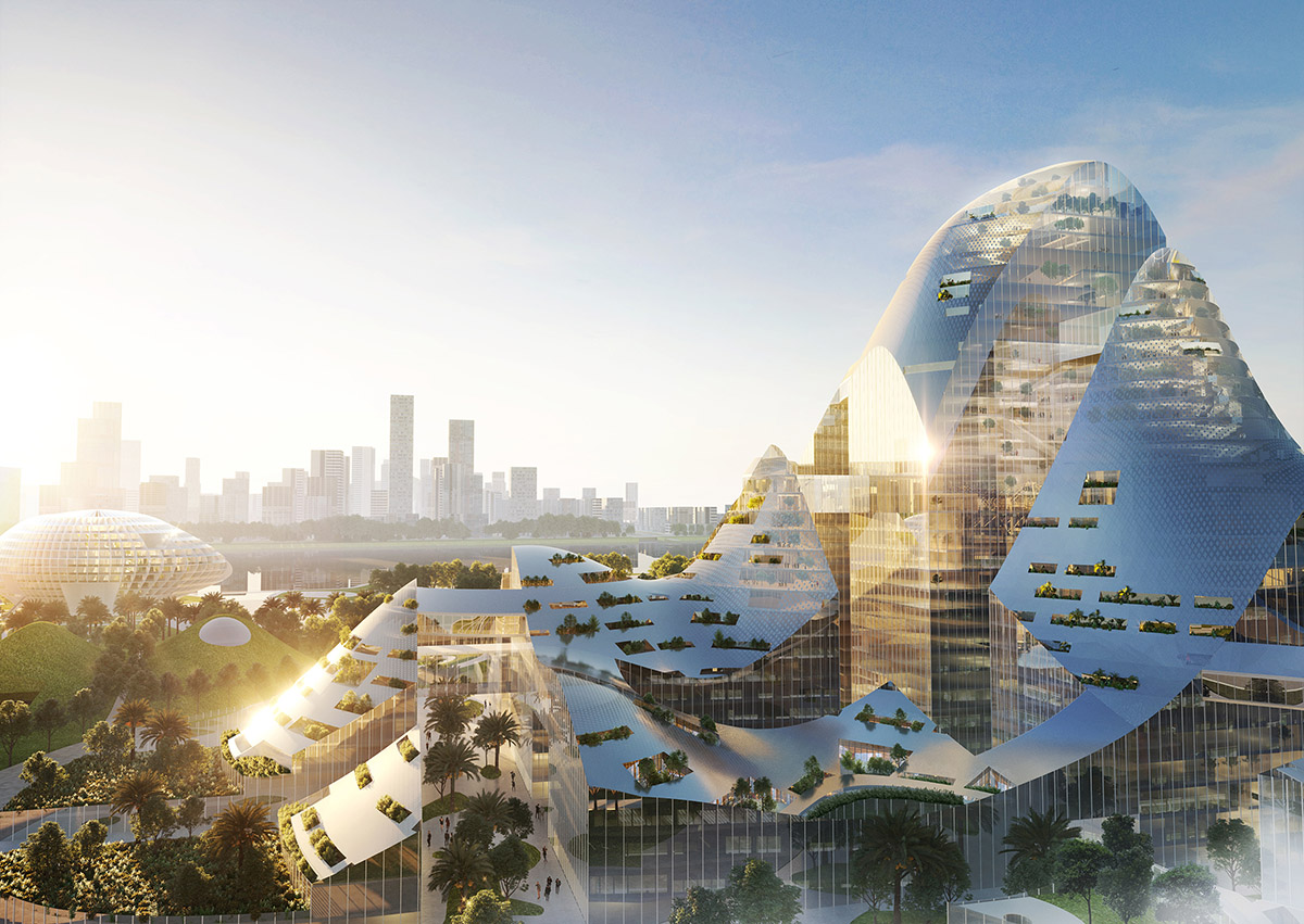 MVRDV releases its competition entry for Tencent headquarters campus in Shenzhen