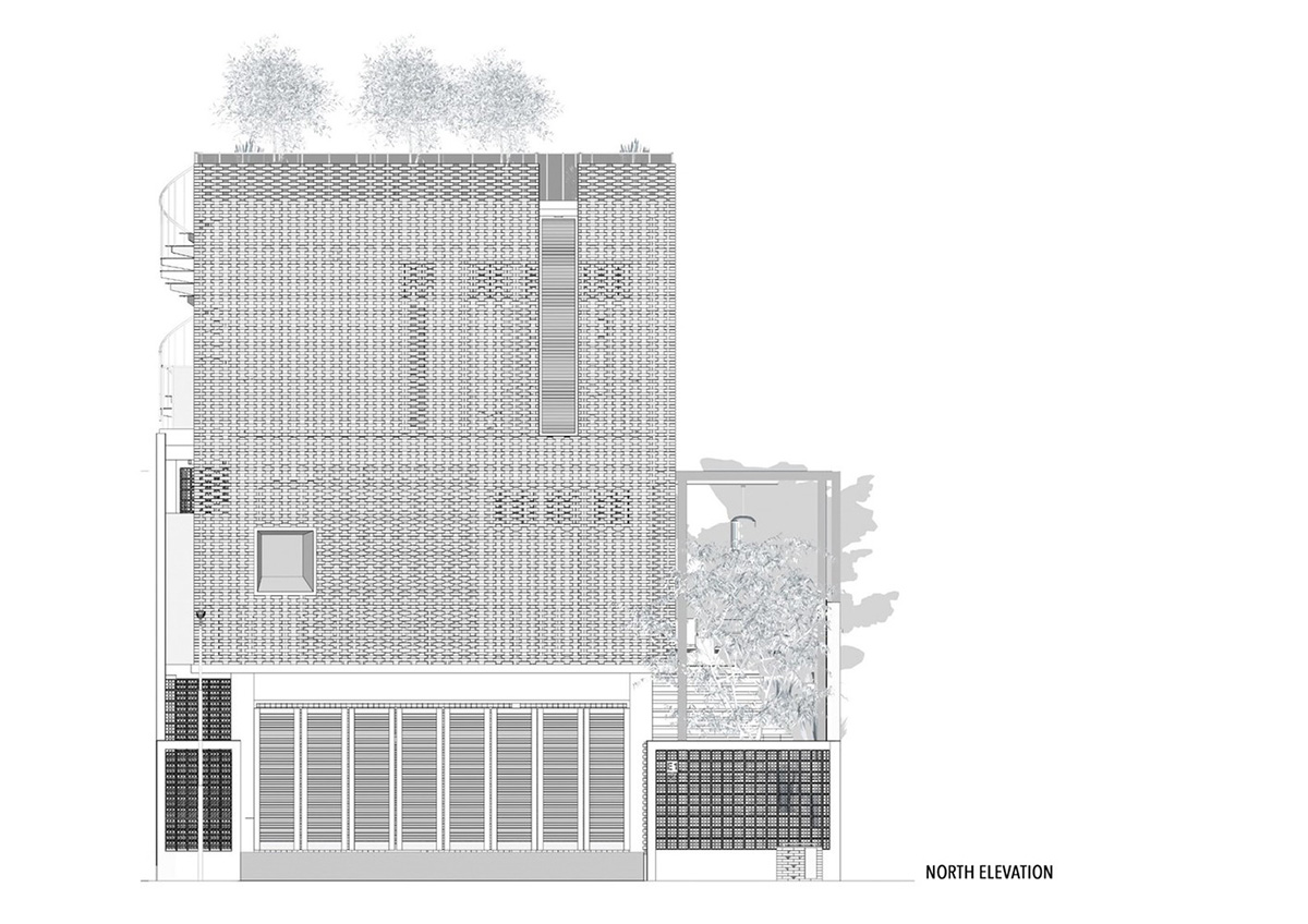 Andyrahman Architect creates different brick motifs for Omah Boto House in Indonesia