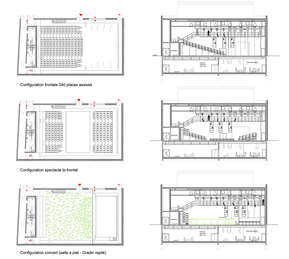Ateliers O-S architectes expands an old theater in Paris' suburb