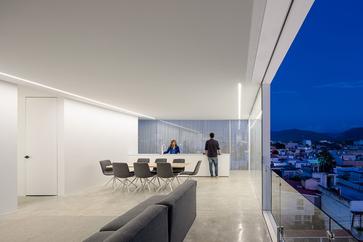 HW Studio adds lacework-looking façade to all-white house in Mexico