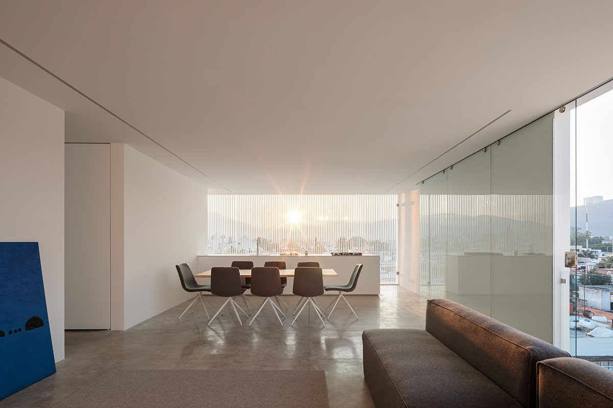 HW Studio adds lacework-looking façade to all-white house in Mexico